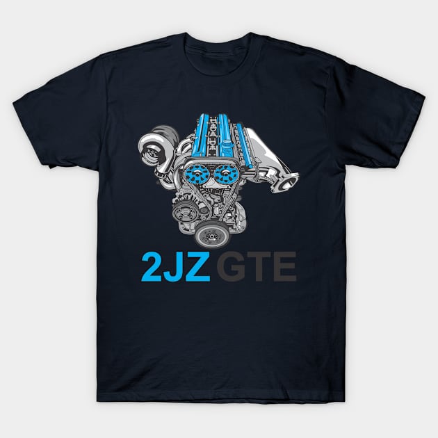 2JZ T-Shirt by Aestcoart